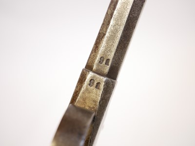Lot 8 - German 80 bore percussion pistol, with 3inch...