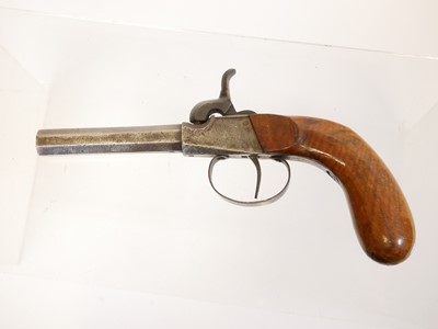 Lot 8 - German 80 bore percussion pistol, with 3inch...