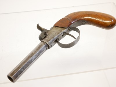 Lot 8 - German 80 bore percussion pistol, with 3inch...