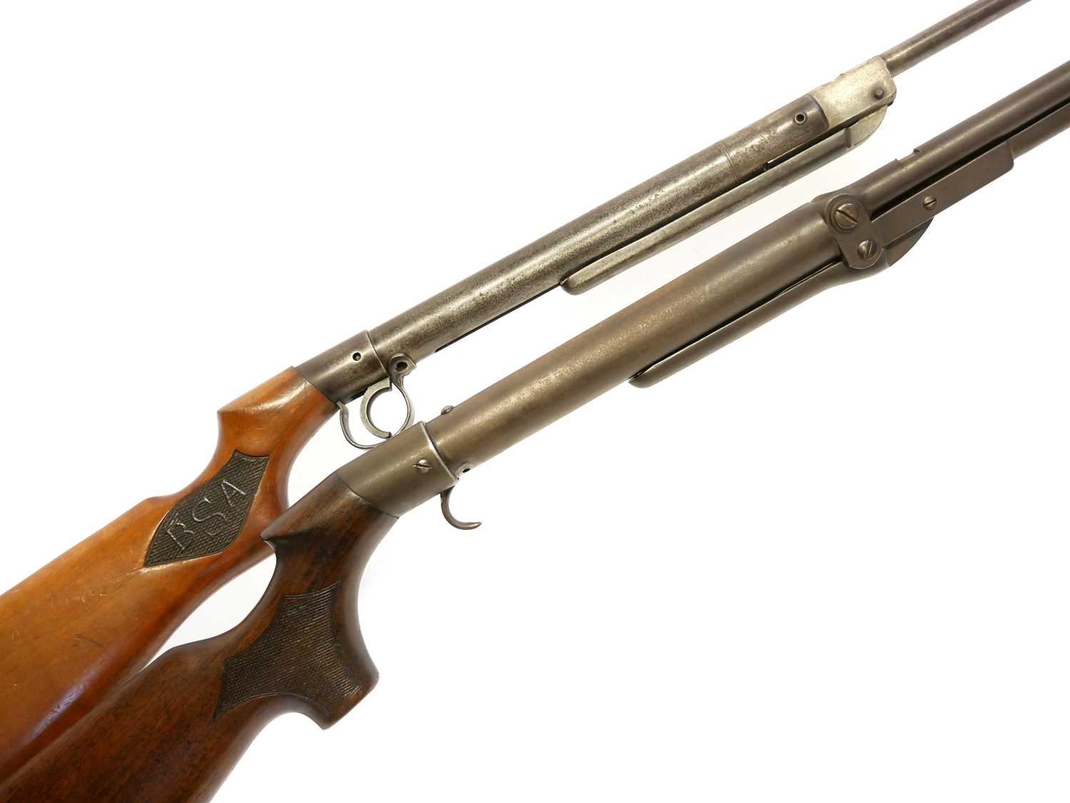 Lot 154 - Two air rifles for restoration, to include a