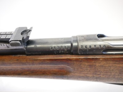 Lot 345 - Schmidt Rubin 1896 7.5mm straight pull rifle,...