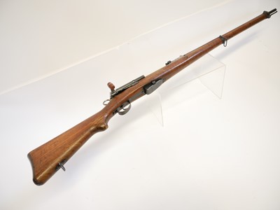 Lot 345 - Schmidt Rubin 1896 7.5mm straight pull rifle,...