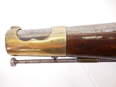 Lot 1 - Belgian 16 bore flintlock pistol, 10 inch...