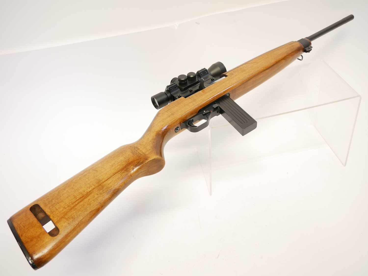 Lot 318 - Erma M1 carbine semi auto .22lr rifle,