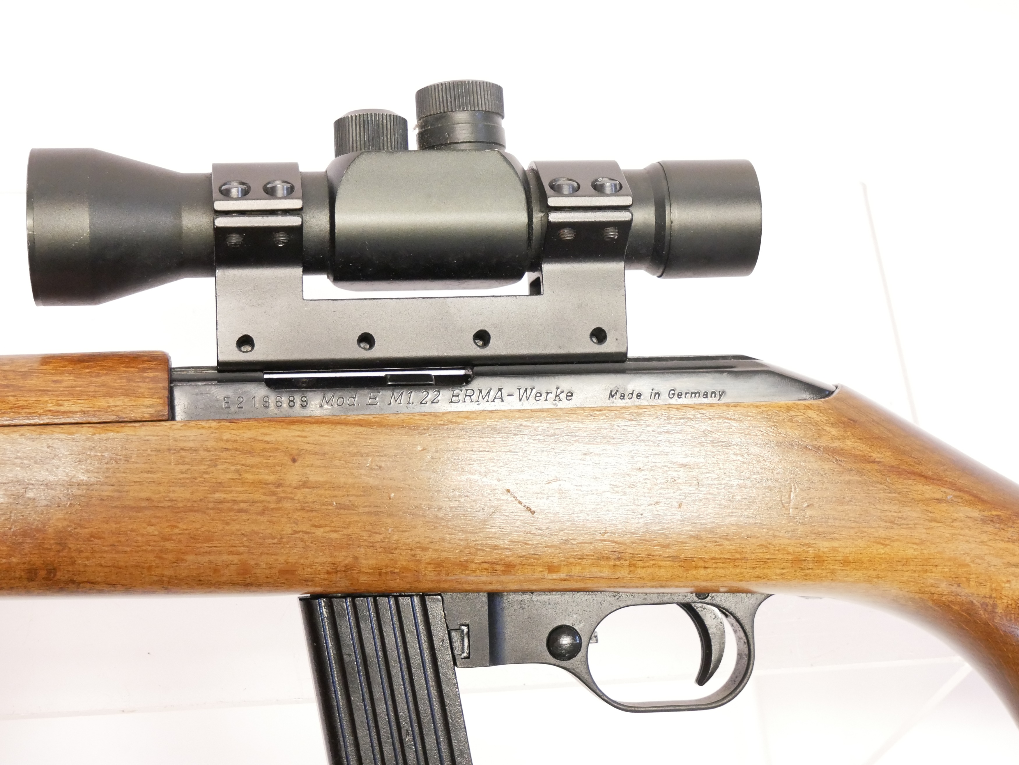 Lot 318 - Erma M1 carbine semi auto .22lr rifle,