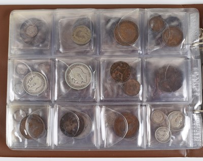 Lot 25 - One album of historical British coinage dating from William and Mary through to George V.