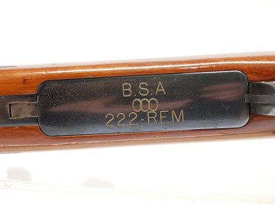 Lot 319 - BSA .222 bolt action rifle, serial number...