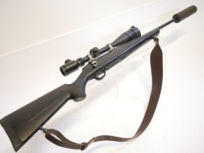 Lot 320 - Tikka T3 .223 bolt action rifle with moderator,...