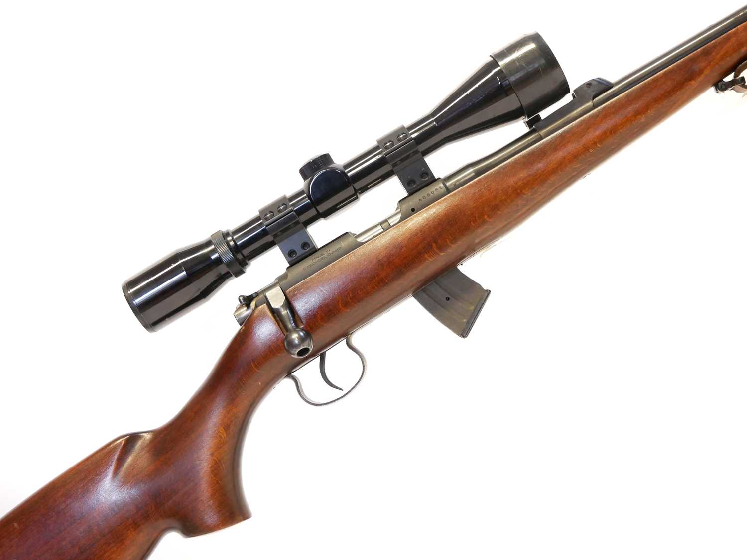 Lot 248 - CZ .22lr bolt action rifle and moderator,...