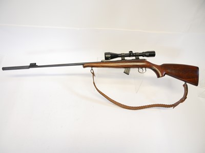 Lot 248 - CZ .22lr bolt action rifle and moderator,...