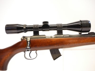 Lot 248 - CZ .22lr bolt action rifle and moderator,...
