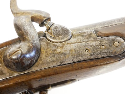 Lot 11 - Composed percussion holster pistol, with 10...