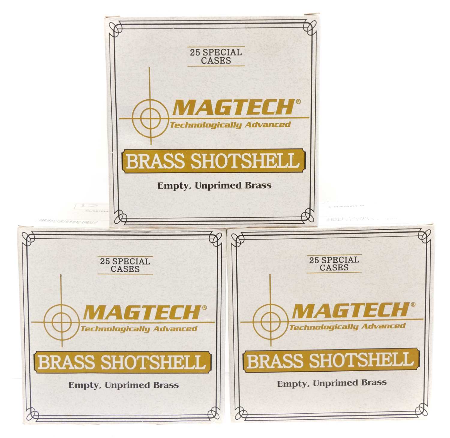 Lot 548 - Seventy Five Magtech 12 bore brass cases, new...