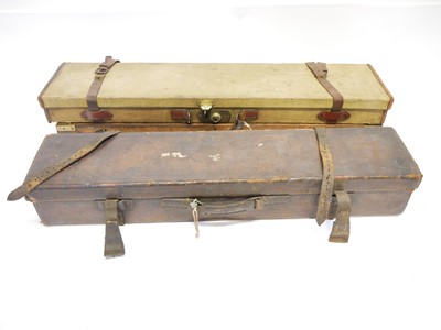 Lot 456 - Five gun cases, to include an oak and brass...