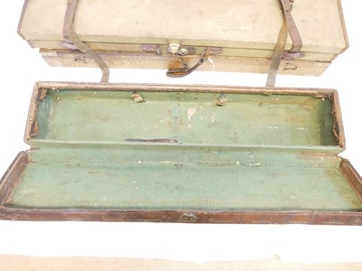 Lot 456 - Five gun cases, to include an oak and brass...