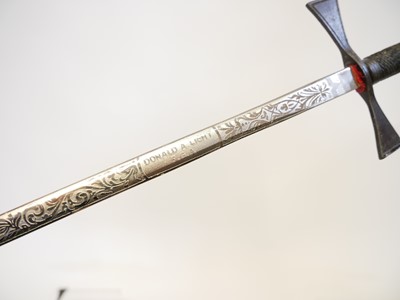 Lot 167 - Three Masonic dress swords and scabbards, also...