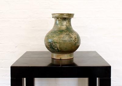 Lot 21 - A Large Chinese Eastern Han Dynasty Pottery "Hu" Vase