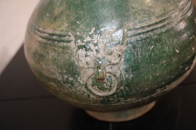 Lot 21 - A Large Chinese Eastern Han Dynasty Pottery "Hu" Vase