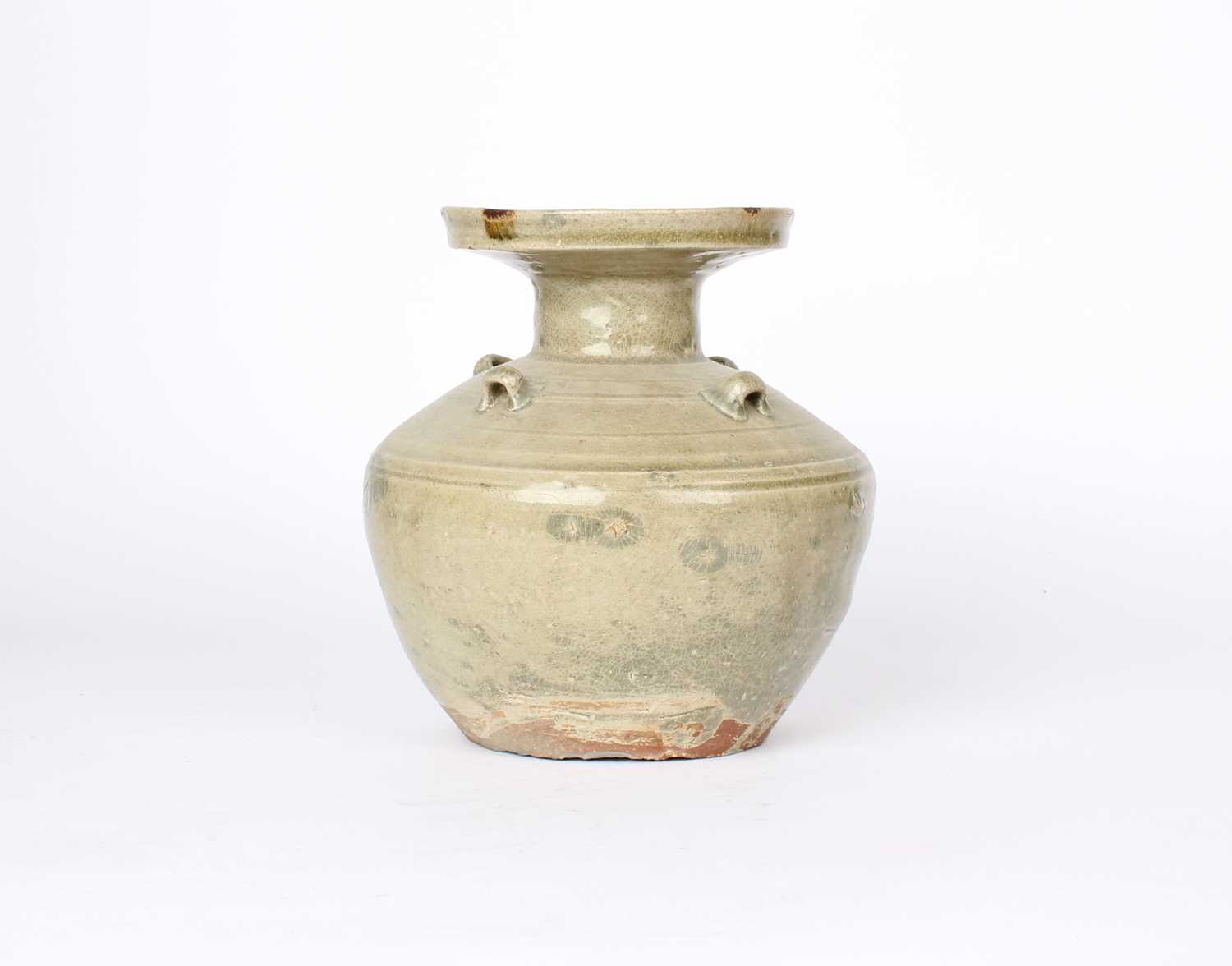 Lot 38 - A Chinese Six Dynasties Period "Greenware" or "Yueyao"-Type Celadon Vessel