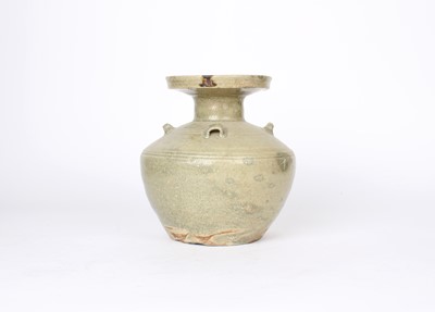 Lot 38 - A Chinese Six Dynasties Period "Greenware" or "Yueyao"-Type Celadon Vessel