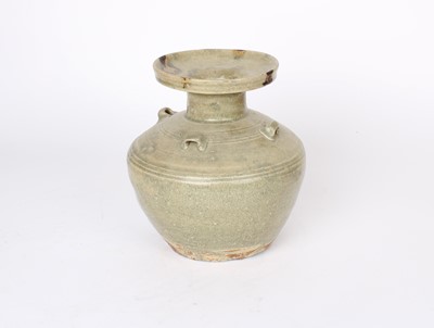 Lot 38 - A Chinese Six Dynasties Period "Greenware" or "Yueyao"-Type Celadon Vessel
