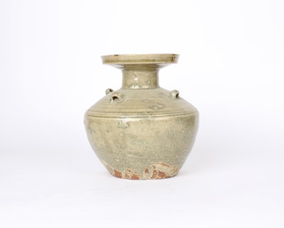 Lot 38 - A Chinese Six Dynasties Period "Greenware" or "Yueyao"-Type Celadon Vessel