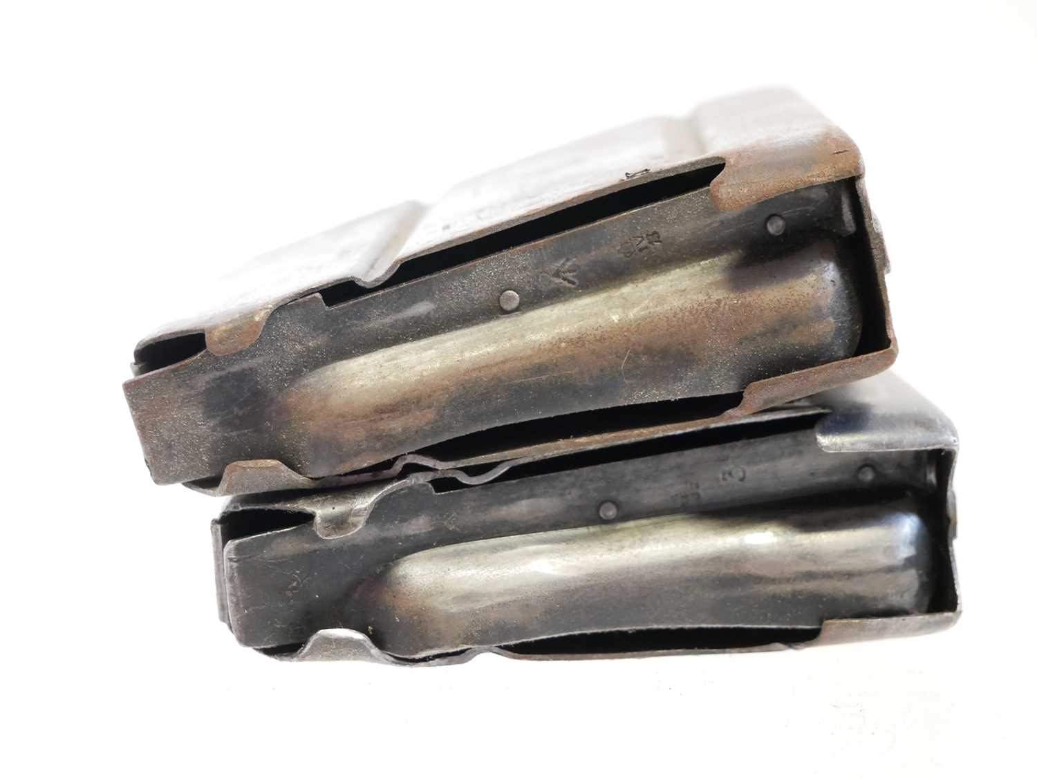 303 Magazine Lot 535 - Two Lee Enfield SMLE .303 rifle magazines.
