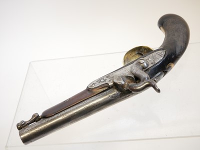 Lot 11 - Percussion overcoat pistol, made up from...