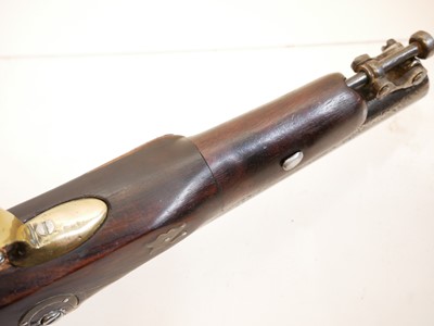 Lot 11 - Percussion overcoat pistol, made up from...