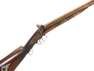 Lot 71 - Moore percussion 10 bore side by side double...