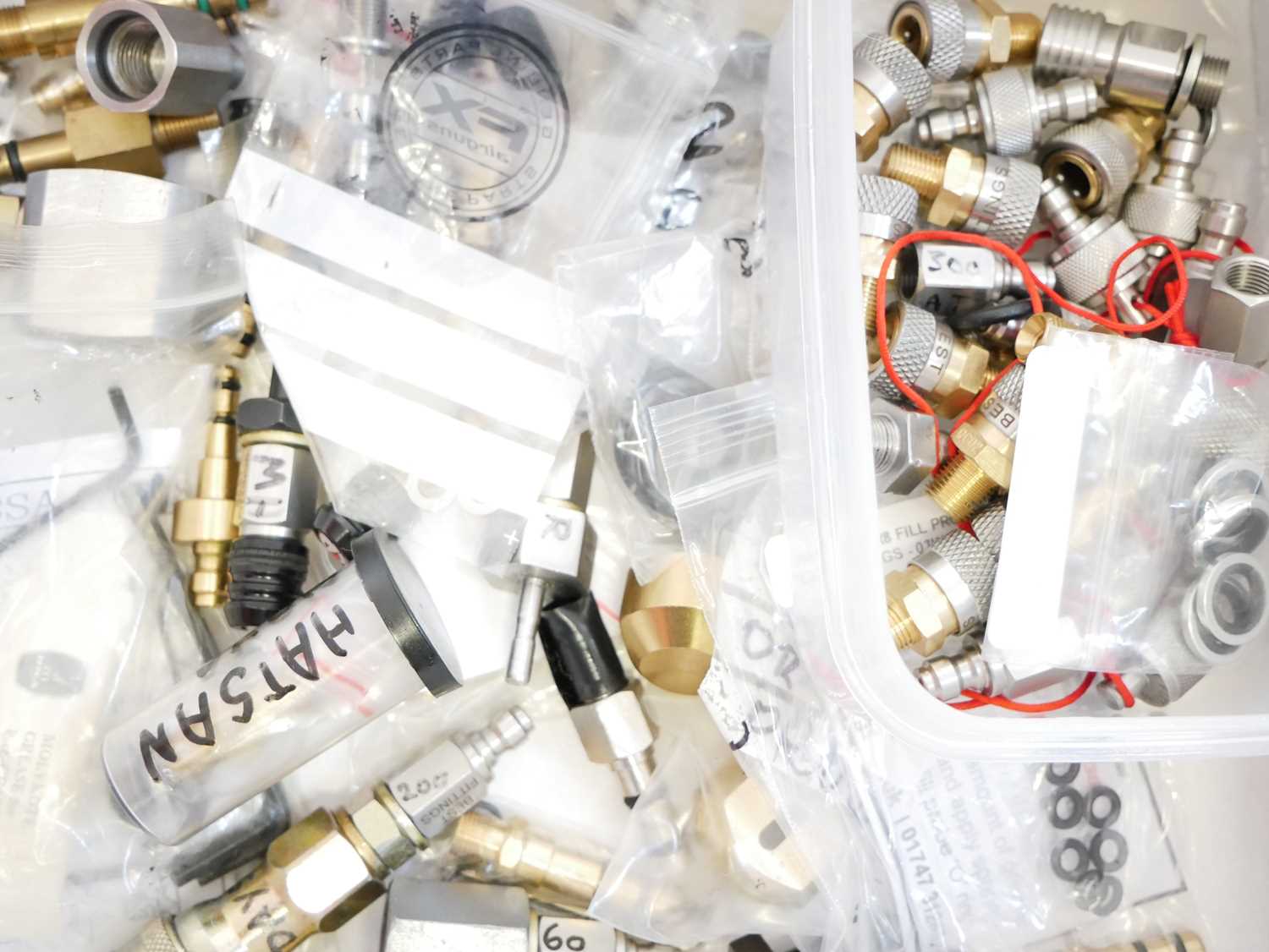 Lot 527 - Collection of various PCP airgun fill valves,...