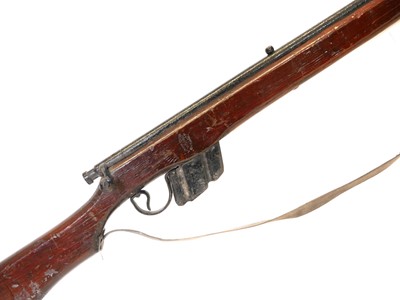 Lot 95 - WWII Home Guard training dummy rifle of local...