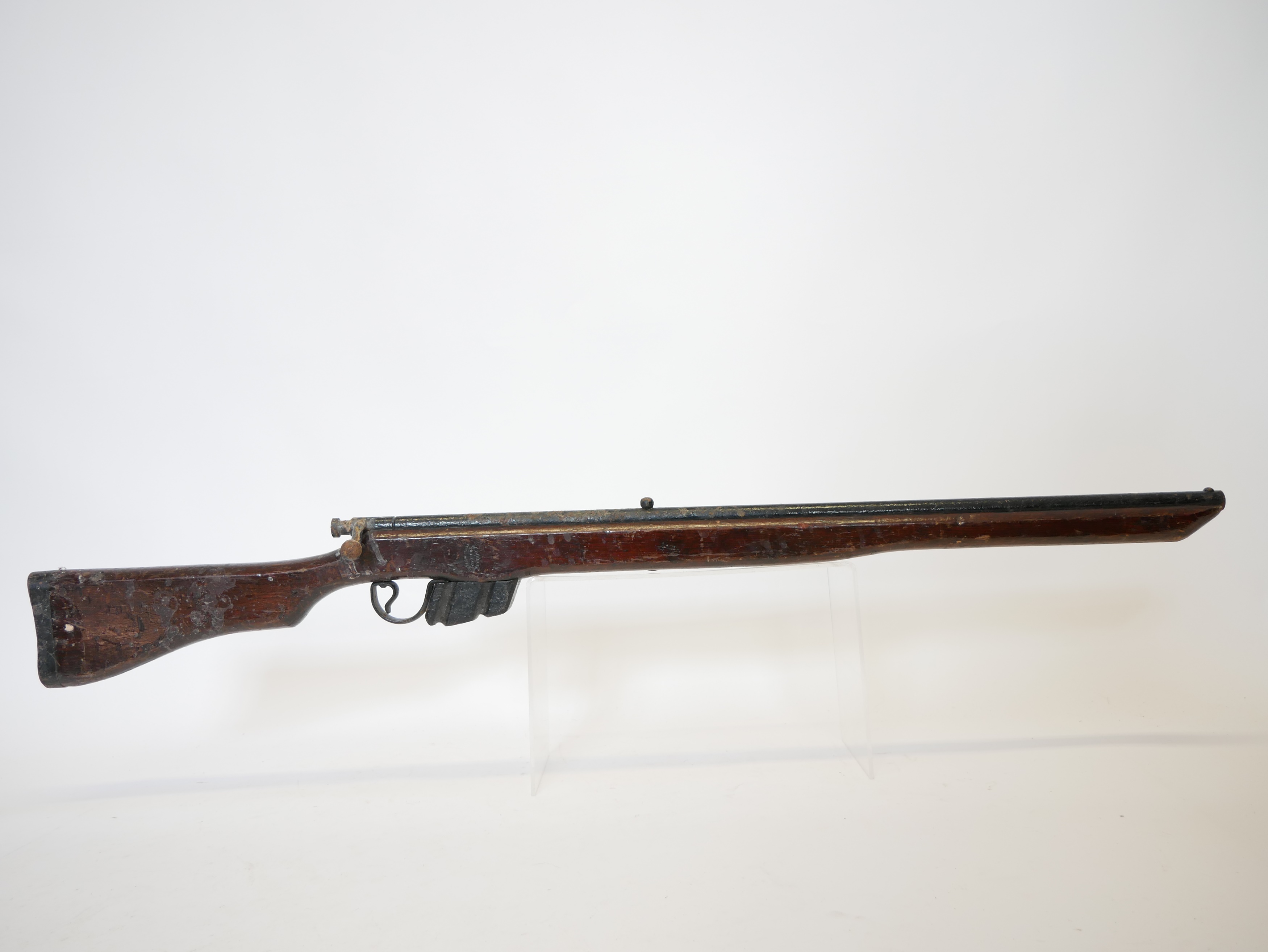 Lot 96 - WWII Home Guard training dummy rifle of local