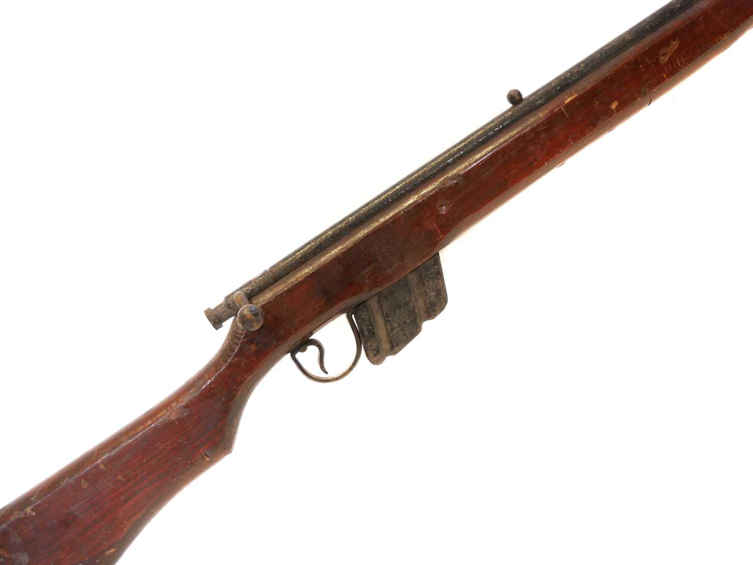 Lot 98 - WWII Home Guard training dummy rifle of local