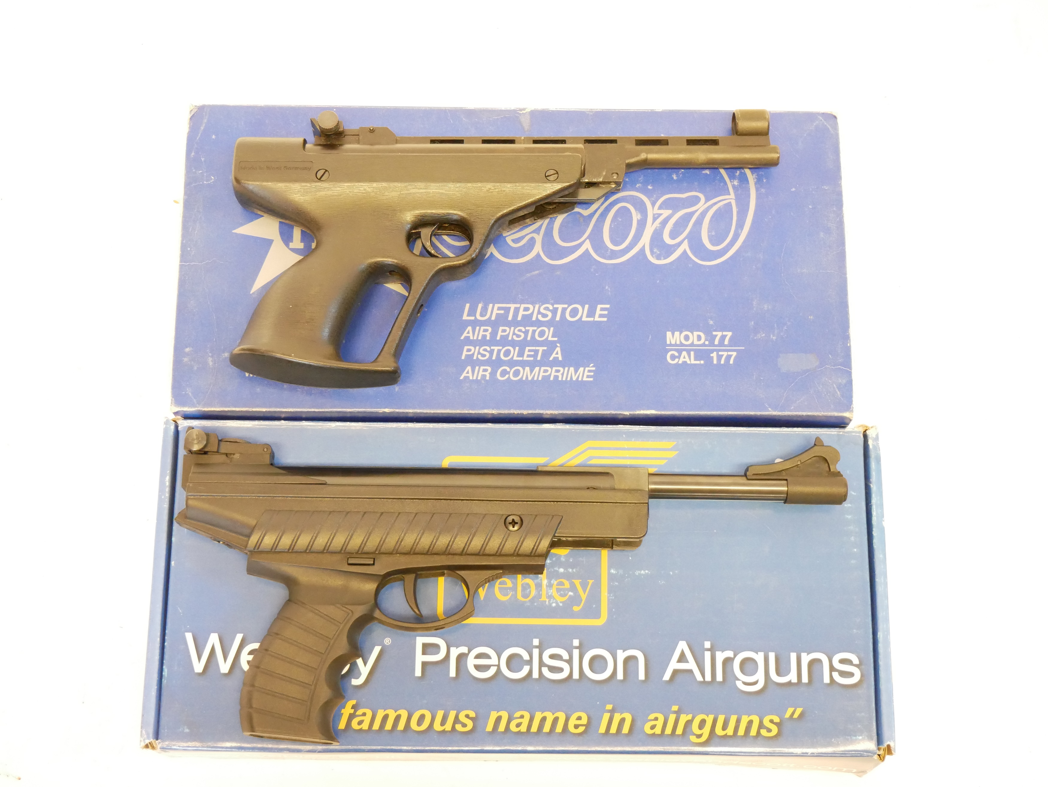 Two boxed air pistols, to include a Webley Typhoon