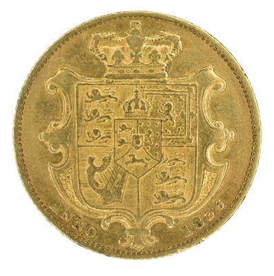 Lot 24 - King William IV, Sovereign, 1836.