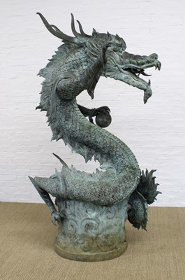 Lot 46 - Monumental Bronze "Dragon" Fountain