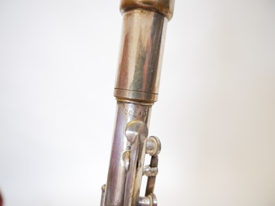 Lot 233 - H.N. White and Co. The Gladiator silver plated all metal clarinet