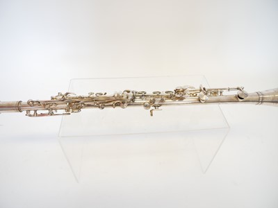 Lot 233 - H.N. White and Co. The Gladiator silver plated all metal clarinet