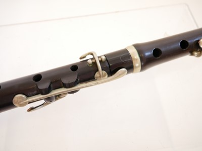 Lot 235 - Rosewood flute by Henry Potter of London