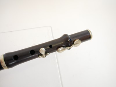 Lot 235 - Rosewood flute by Henry Potter of London