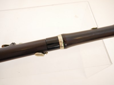 Lot 235 - Rosewood flute by Henry Potter of London