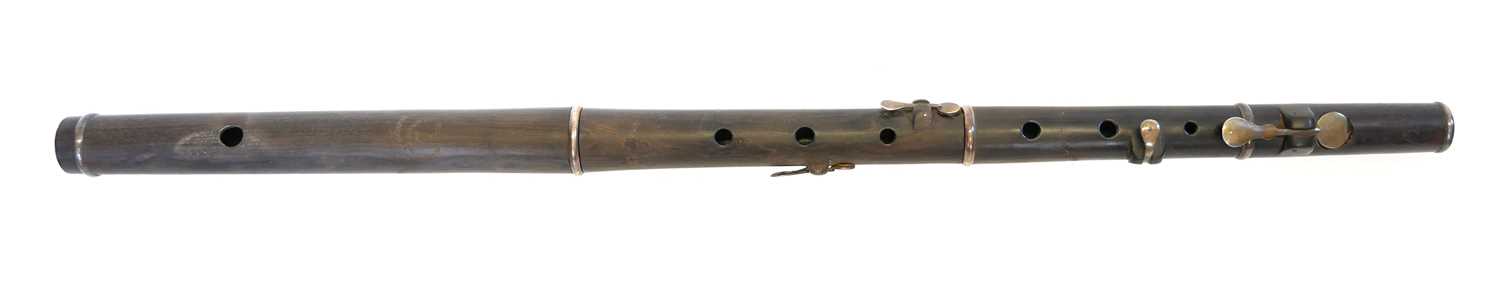Lot 236 - Rosewood flute by G.W. Bonn
