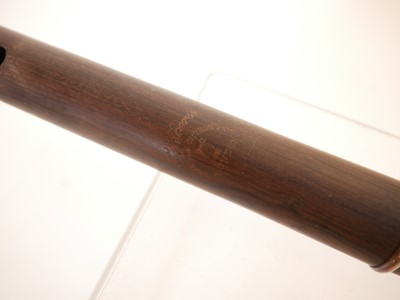 Lot 236 - Rosewood flute by G.W. Bonn