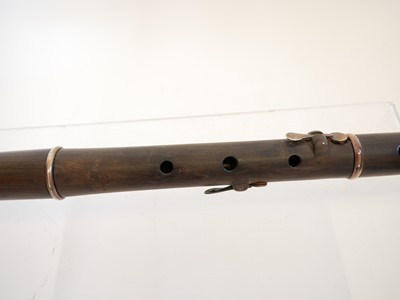 Lot 236 - Rosewood flute by G.W. Bonn