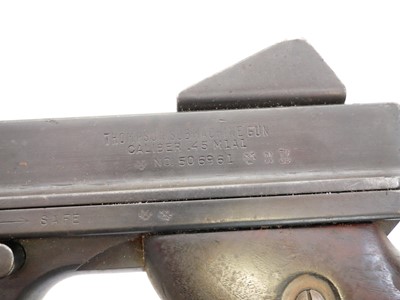 Lot 89 - Deactivated Thompson M1A1.45 ACP sub machine...