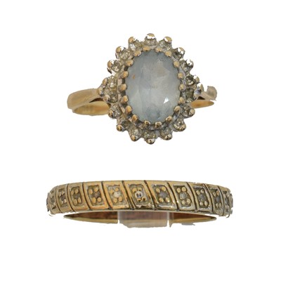 Lot 81 - Two 9ct gold dress rings.
