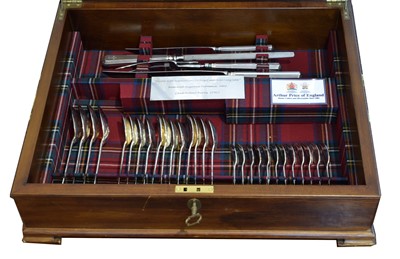 Lot A rare 2002 Ryder cup 128-piece silver-plated canteen of cutlery
