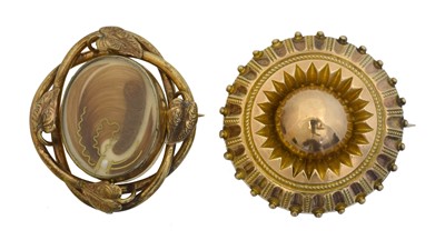 Lot 29 - Two 19th century brooches.