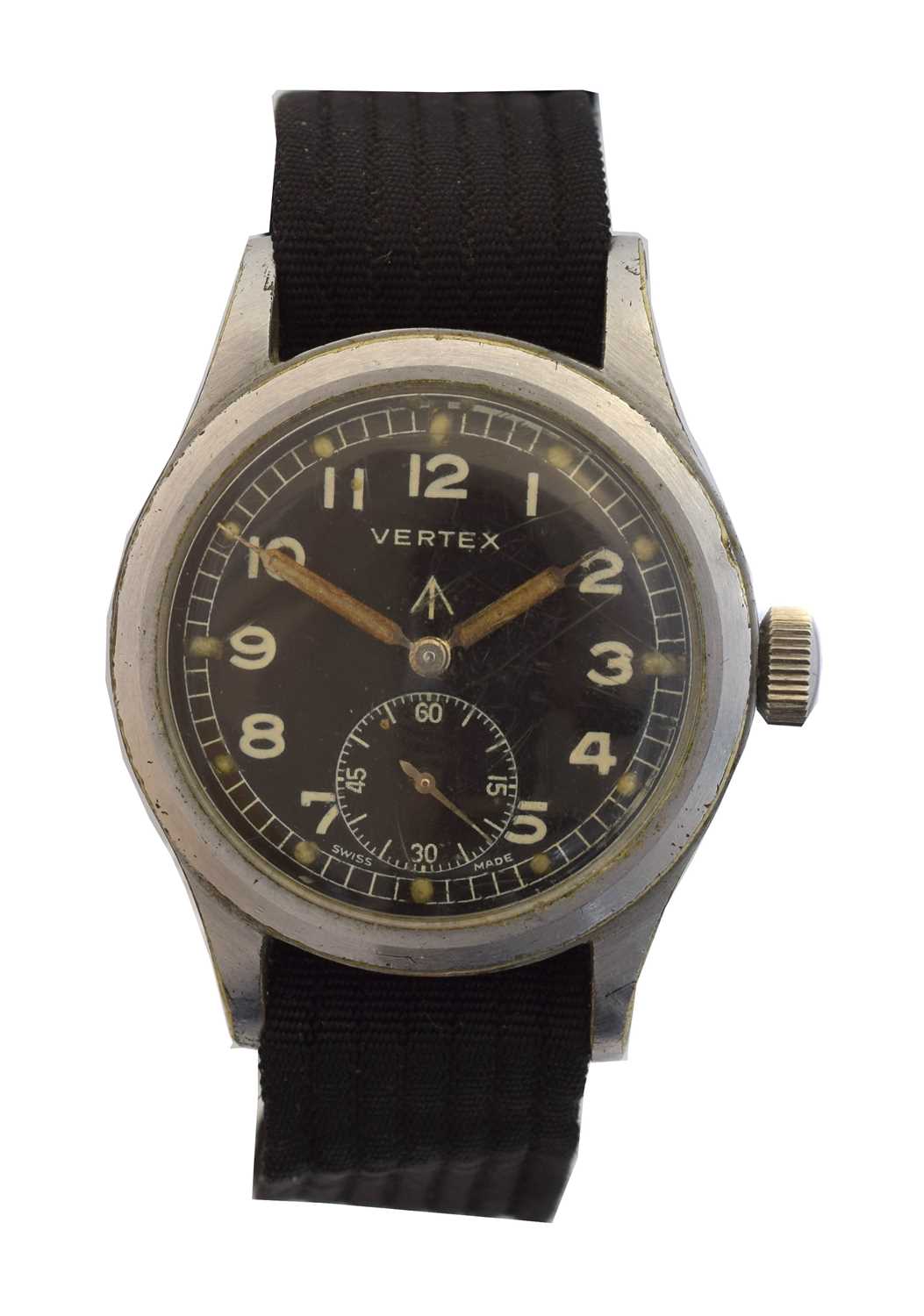 Lot 238 - A 1940s Vertex 'Dirty Dozen' wristwatch.